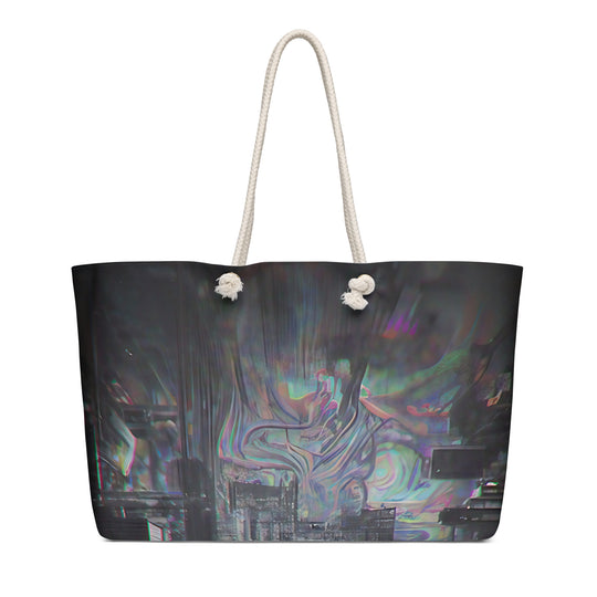Glitchwear Oversized Weekender Bag, Everyday AI-Designed 0, main view
