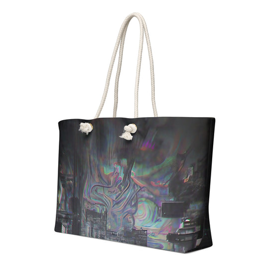 Glitchwear Oversized Weekender Bag, Everyday AI-Designed 0, view 3