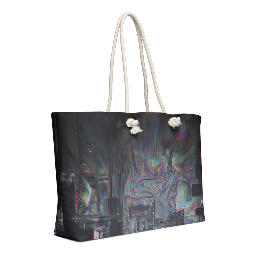 Glitchwear Oversized Weekender Bag, Everyday AI-Designed 0, view 2