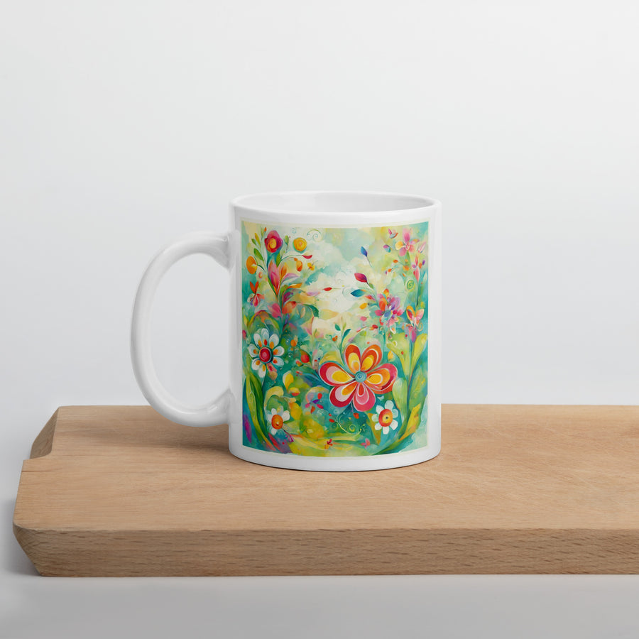White glossy mug - WhatUWant2Buy