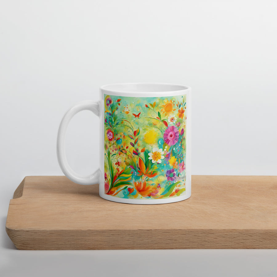 White glossy mug - WhatUWant2Buy