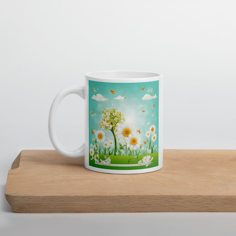 White glossy mug - WhatUWant2Buy