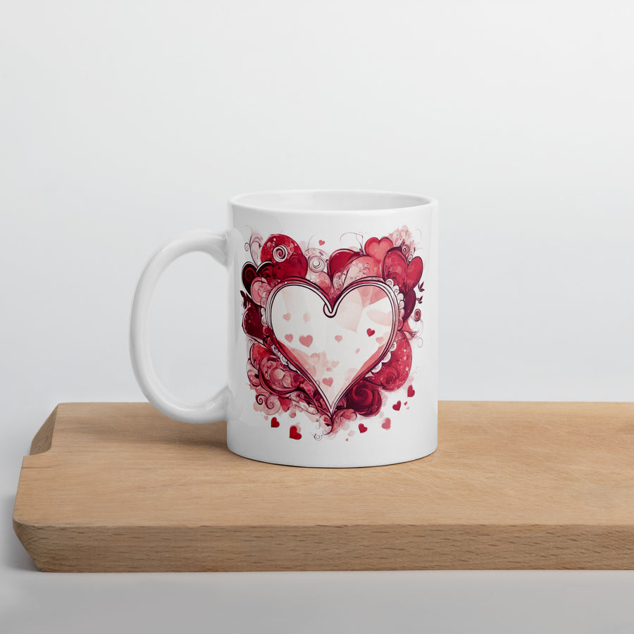 White glossy mug - WhatUWant2Buy