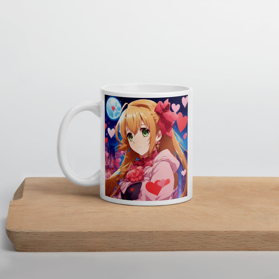 White glossy mug - WhatUWant2Buy