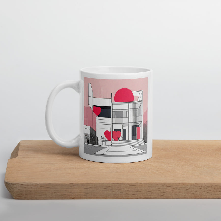 White glossy mug - WhatUWant2Buy