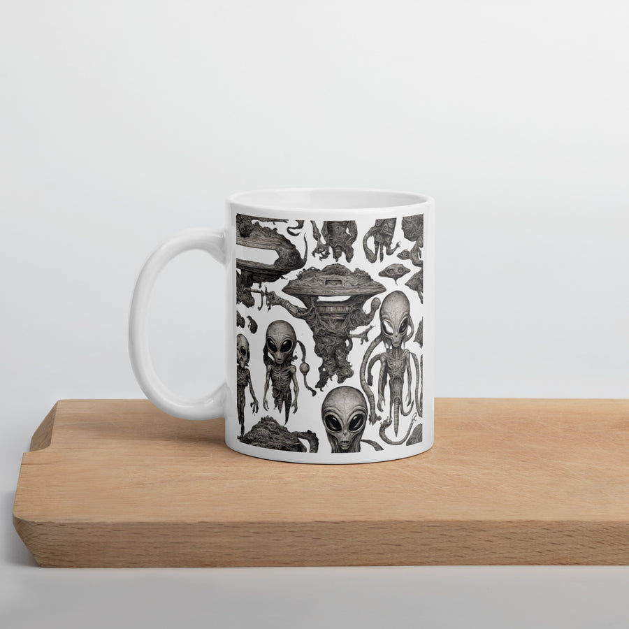 White glossy mug - WhatUWant2Buy