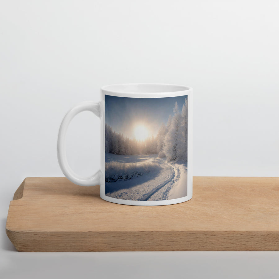 White glossy mug - WhatUWant2Buy