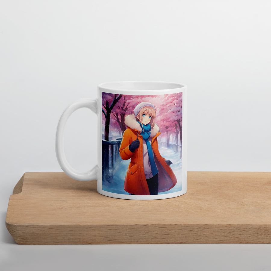 White glossy mug - WhatUWant2Buy