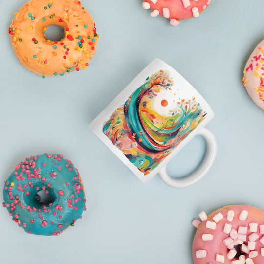 White glossy mug - WhatUWant2Buy