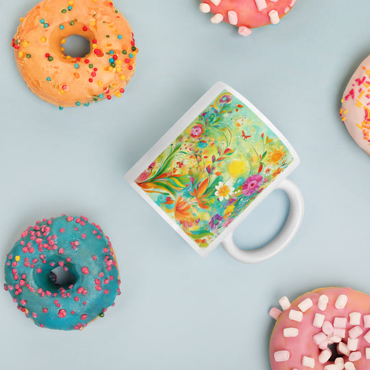 White glossy mug - WhatUWant2Buy