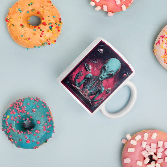 White glossy mug - WhatUWant2Buy