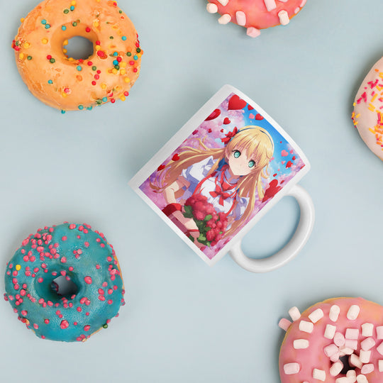 White glossy mug - WhatUWant2Buy