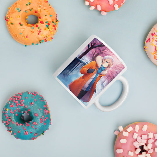 White glossy mug - WhatUWant2Buy