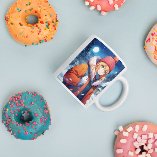 White glossy mug - WhatUWant2Buy