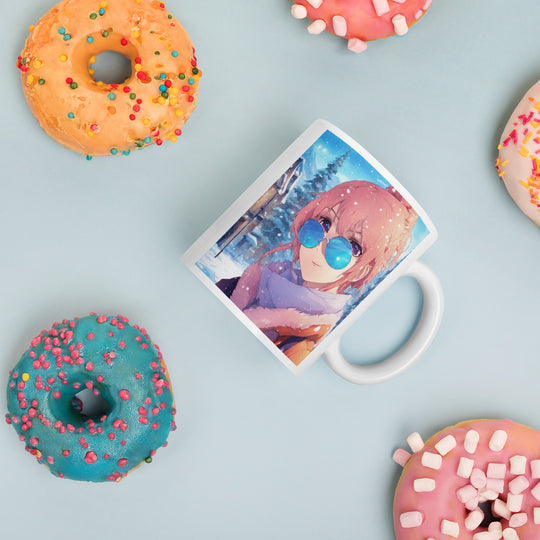 White glossy mug - WhatUWant2Buy