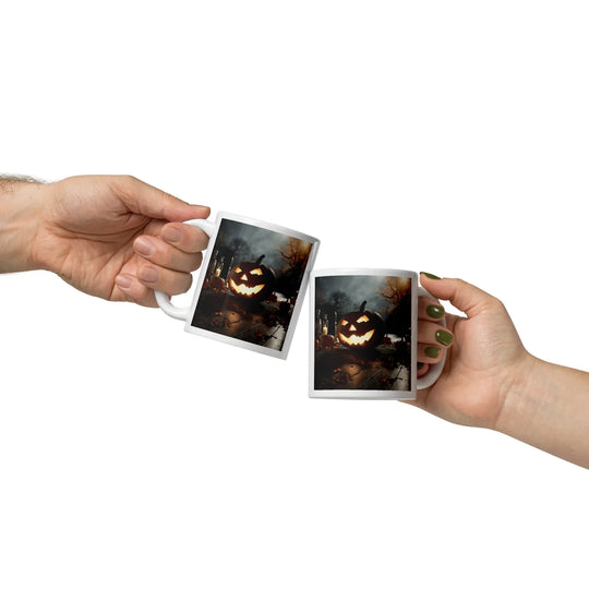 White glossy mug - WhatUWant2Buy