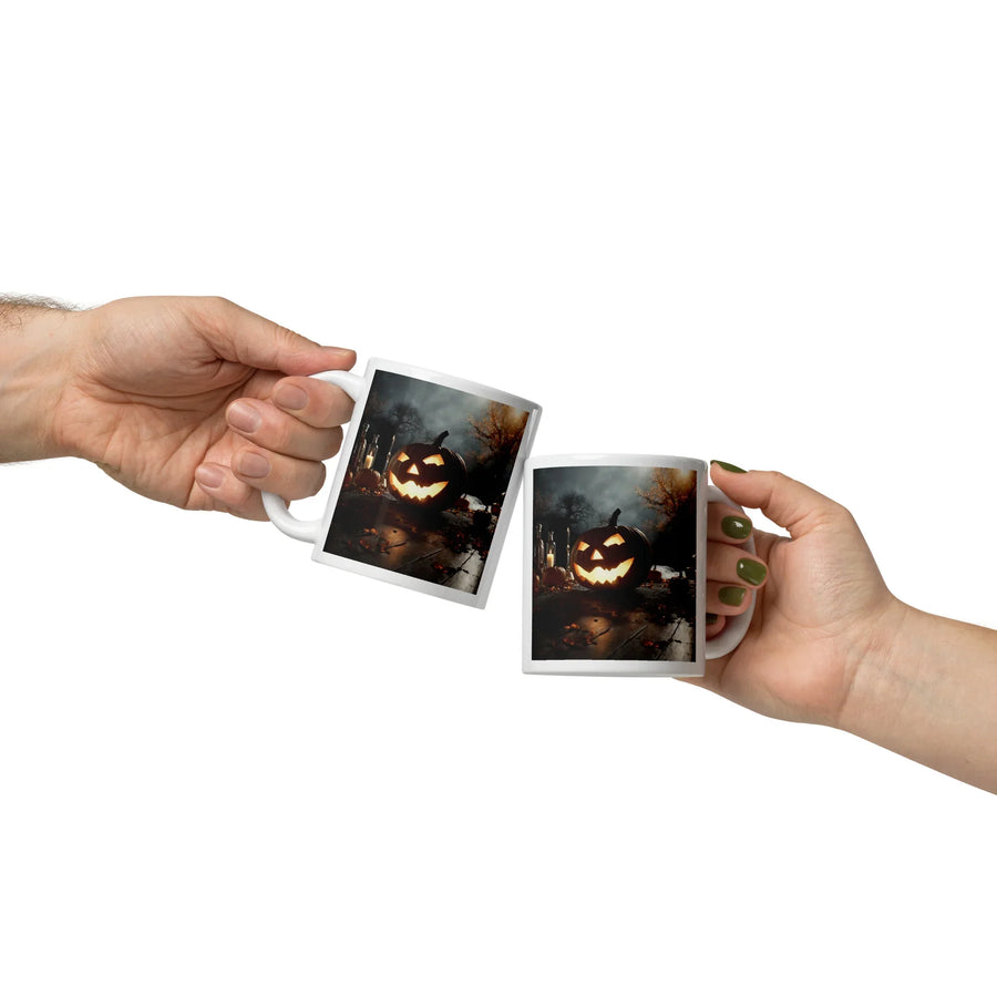 White glossy mug - WhatUWant2Buy