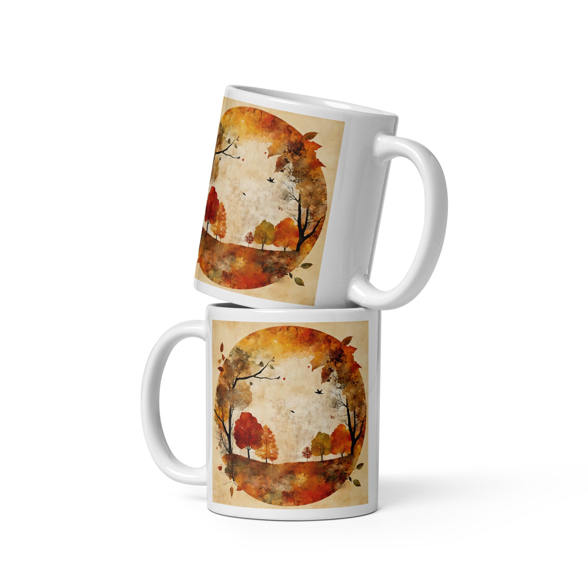 White glossy mug - WhatUWant2Buy