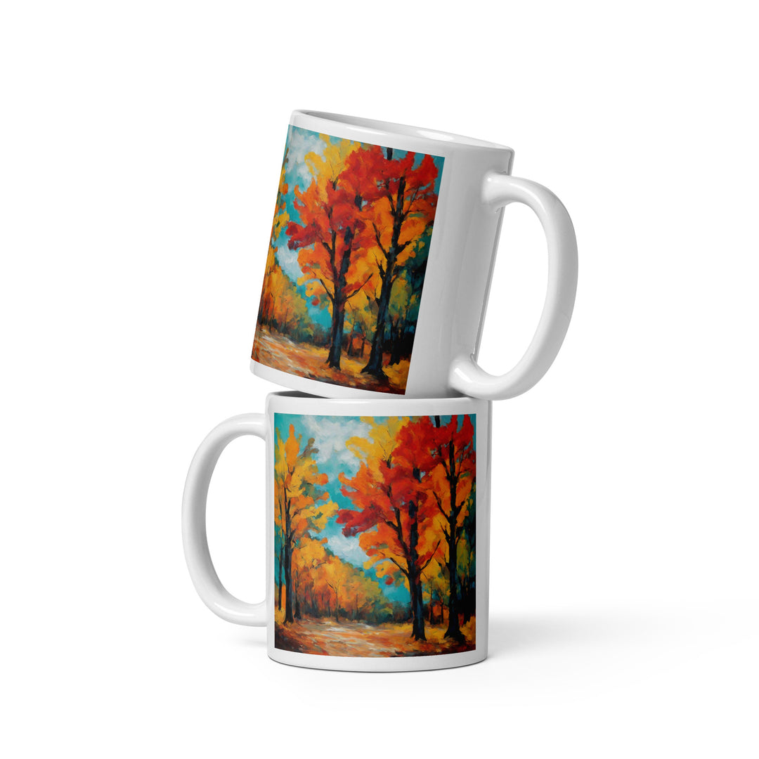 White glossy mug - WhatUWant2Buy