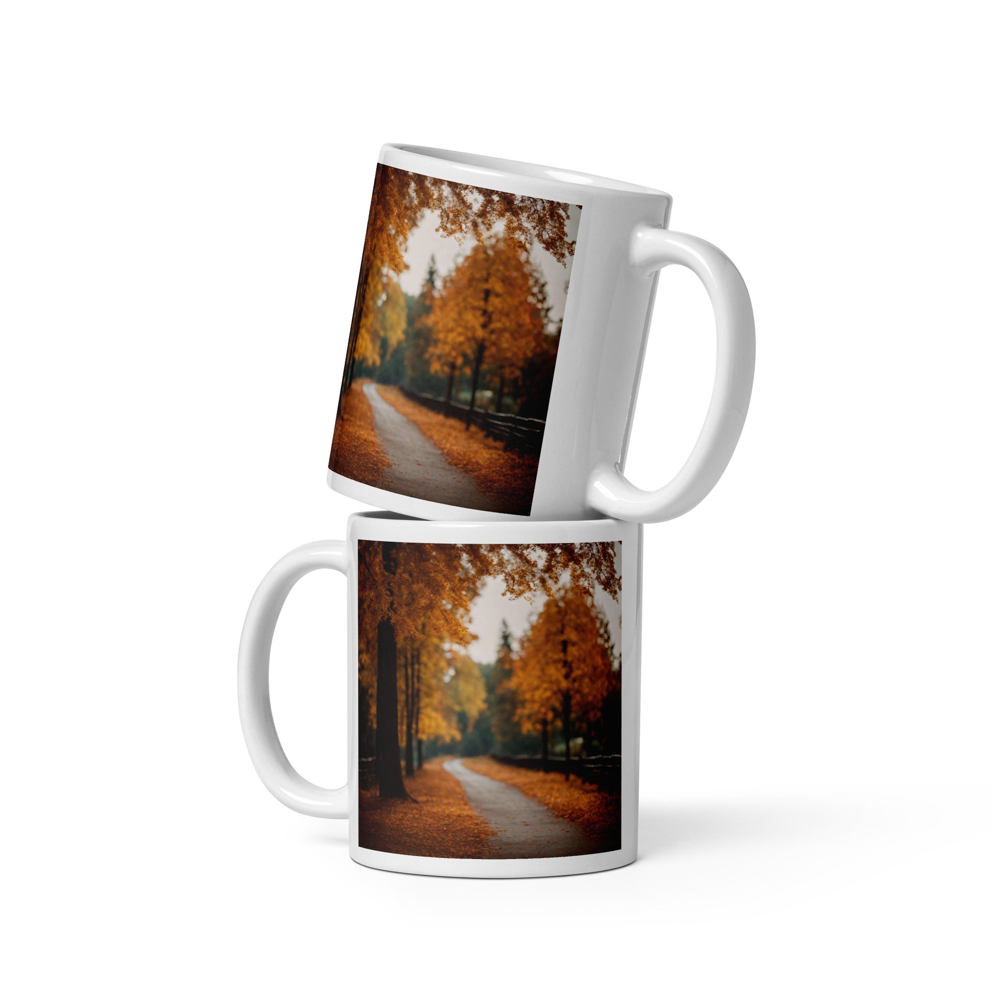 White glossy mug - WhatUWant2Buy
