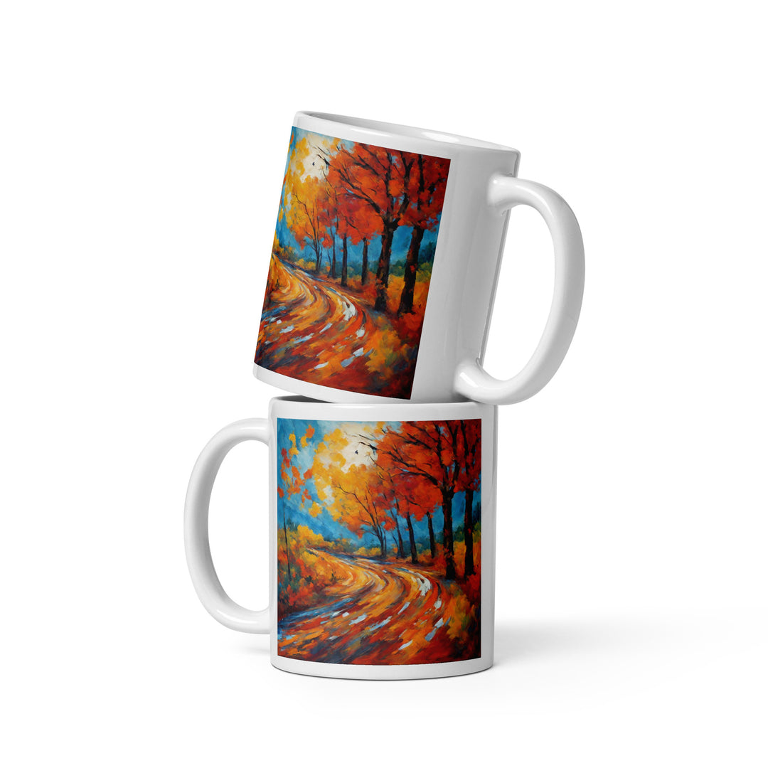 White glossy mug - WhatUWant2Buy