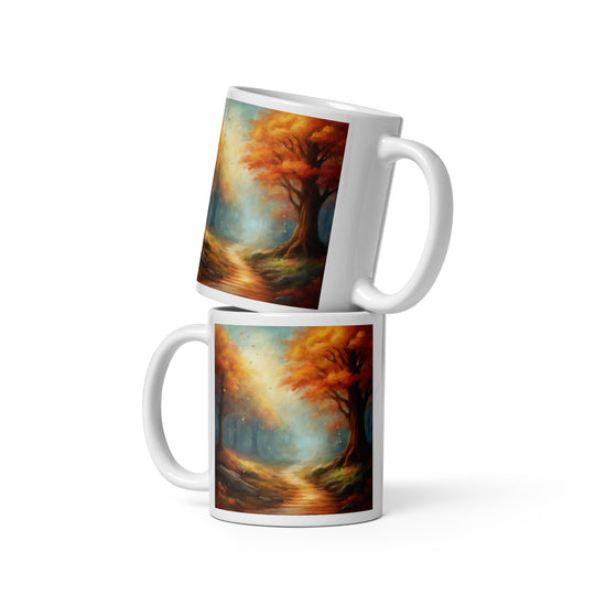 White glossy mug - WhatUWant2Buy