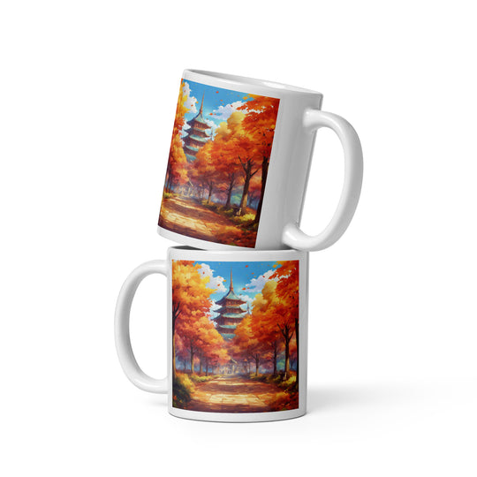White glossy mug - WhatUWant2Buy