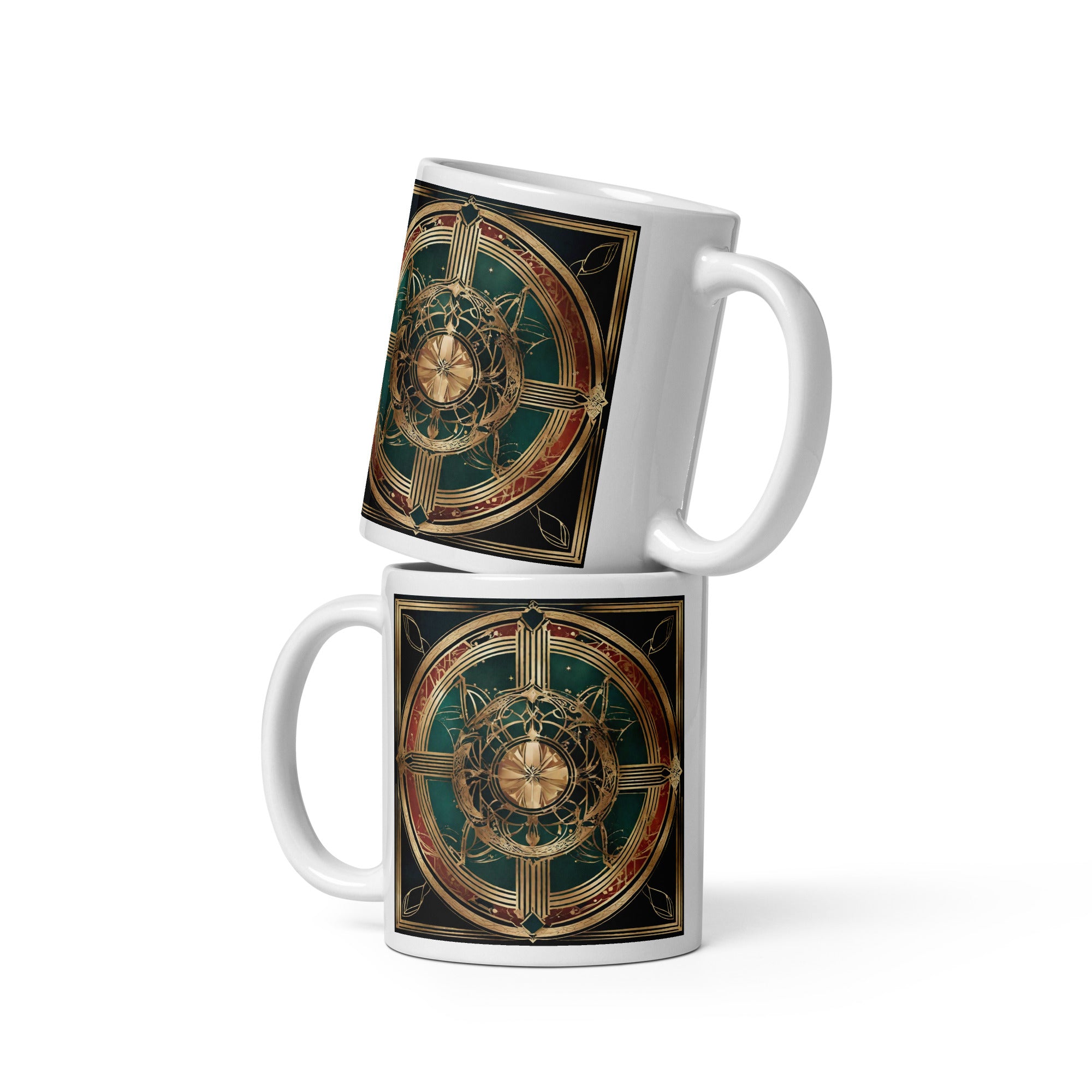 White glossy mug - WhatUWant2Buy