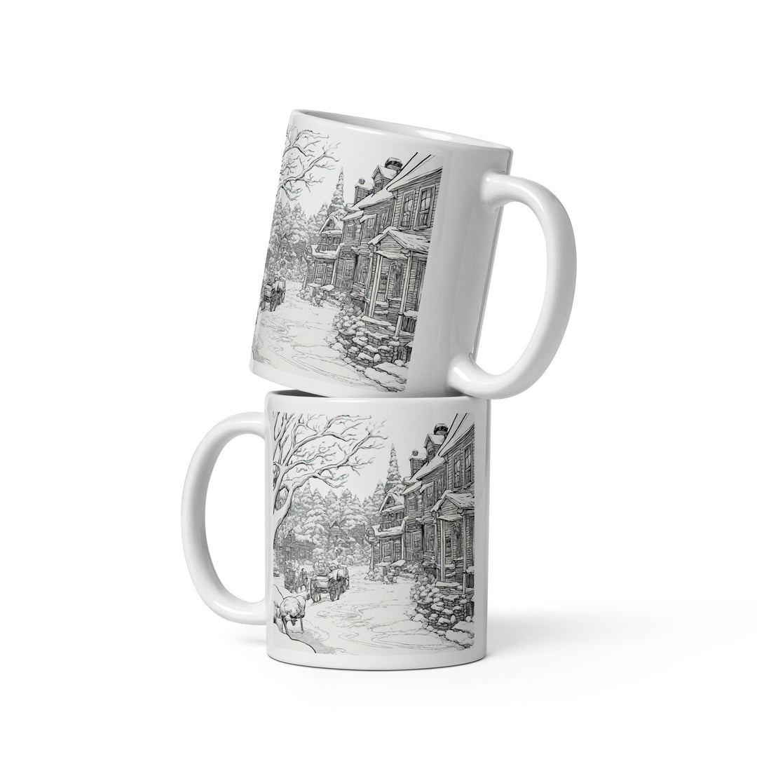 White glossy mug - WhatUWant2Buy