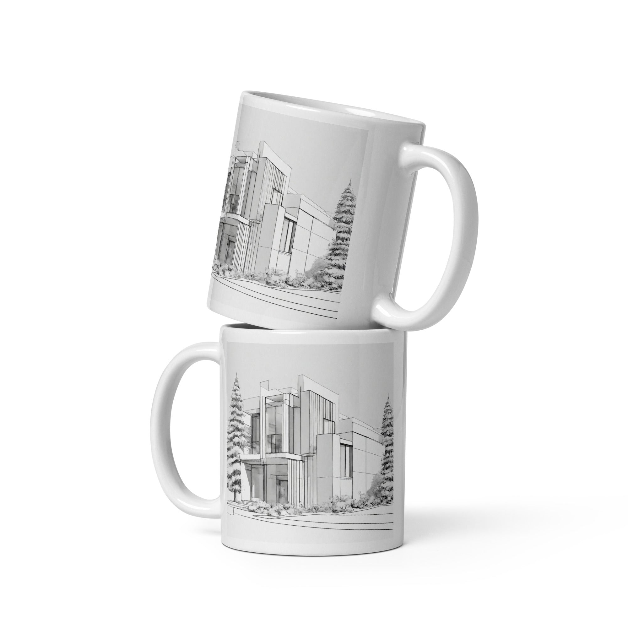 White glossy mug - WhatUWant2Buy