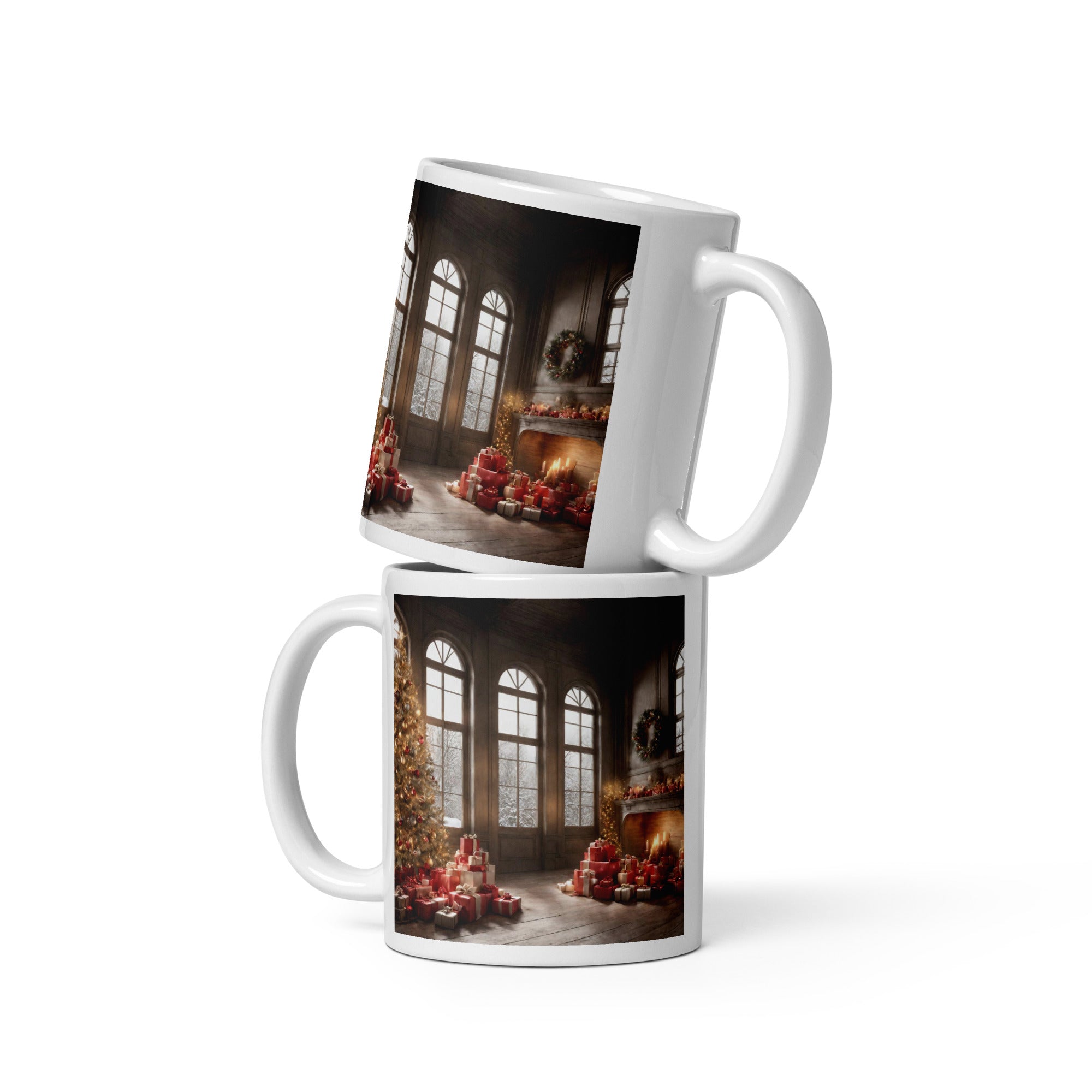 White glossy mug - WhatUWant2Buy