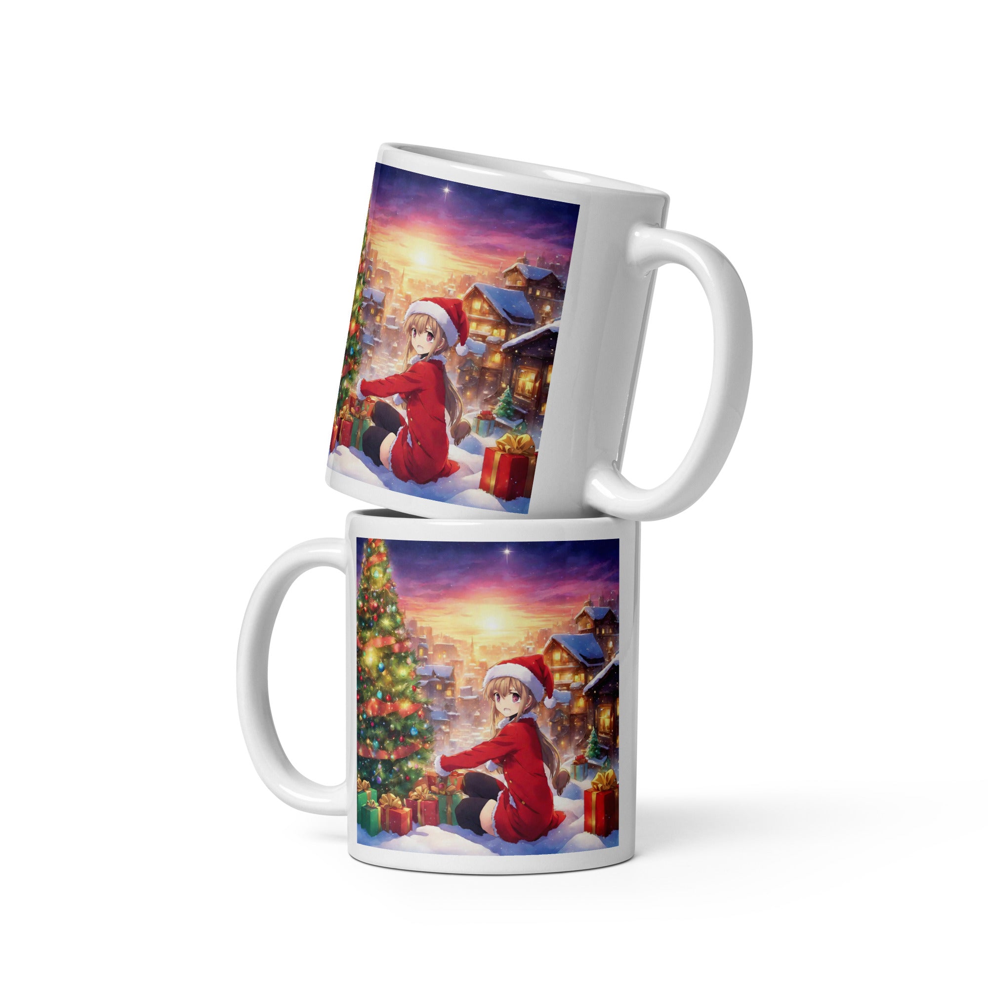 White glossy mug - WhatUWant2Buy