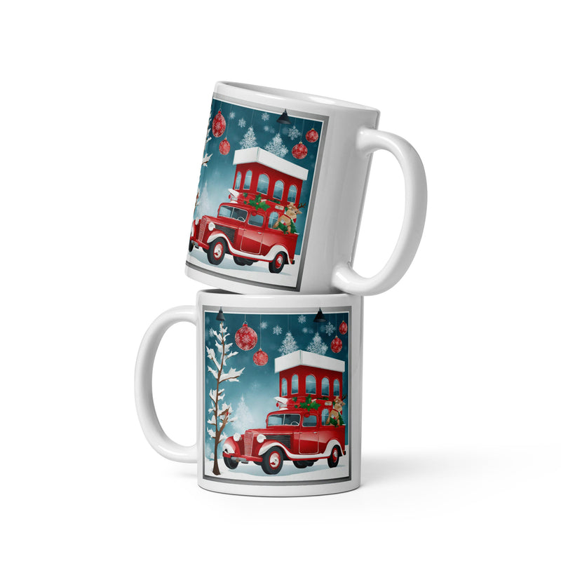 White glossy mug - WhatUWant2Buy