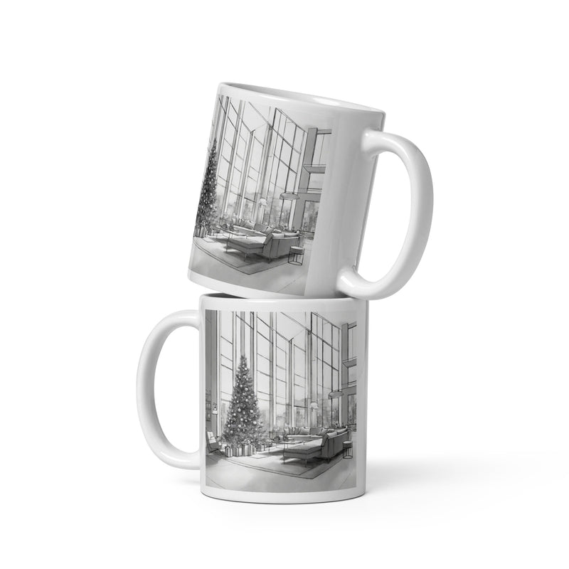 White glossy mug - WhatUWant2Buy