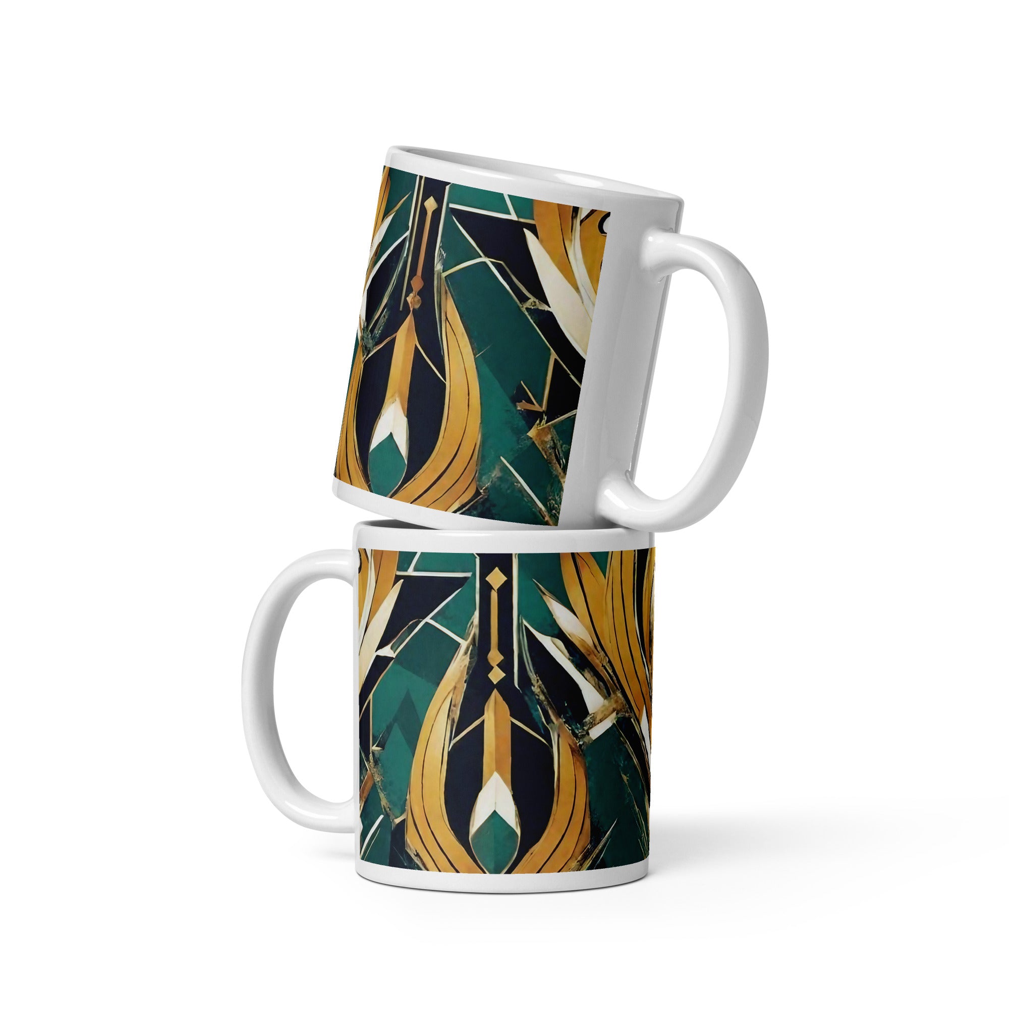 White glossy mug - WhatUWant2Buy