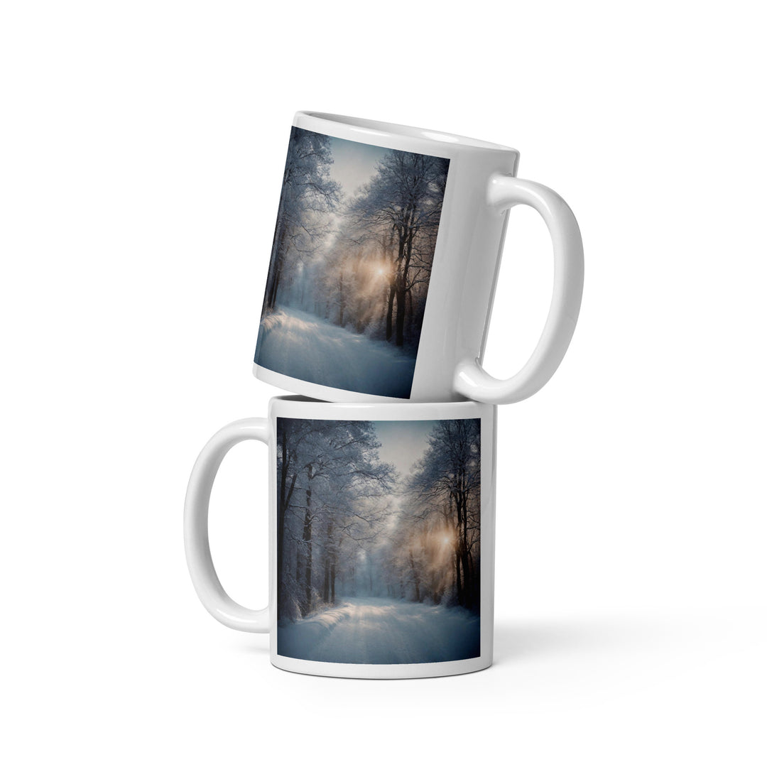 White glossy mug - WhatUWant2Buy