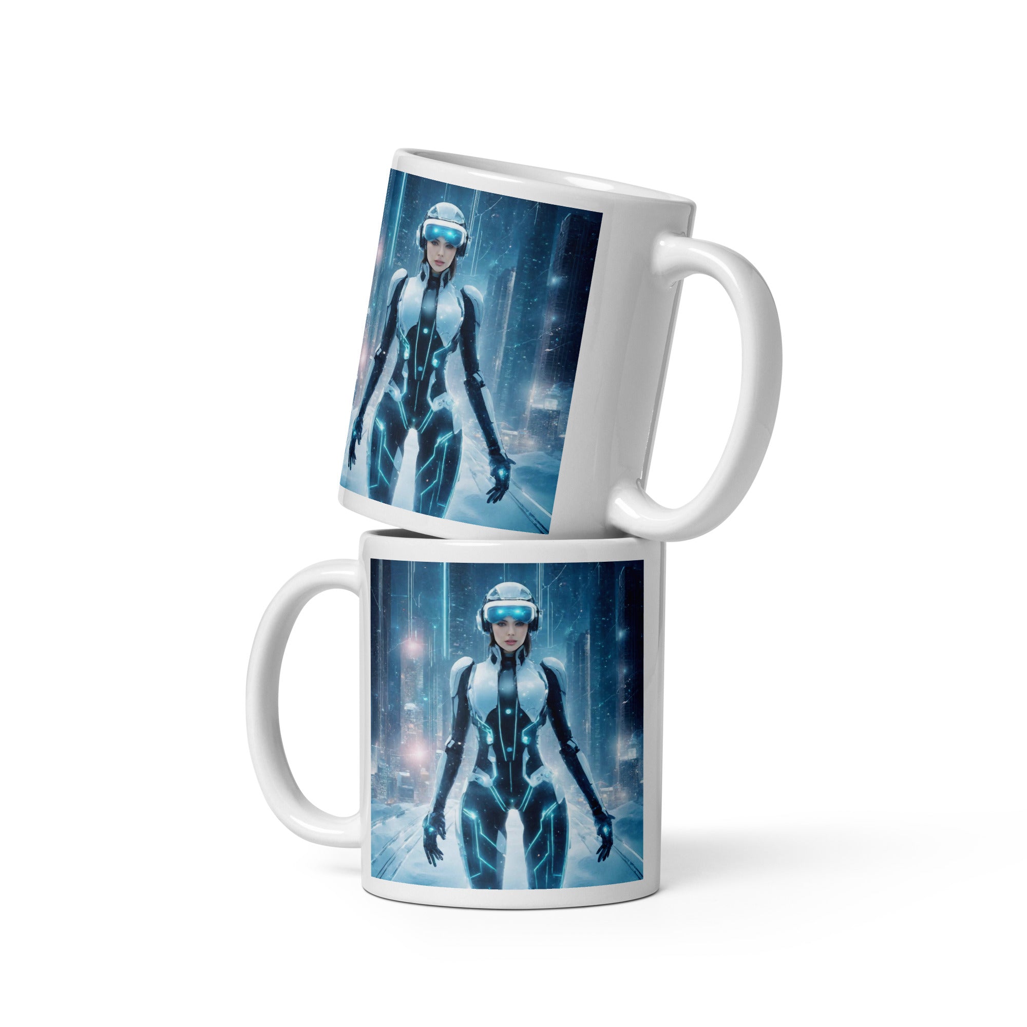 White glossy mug - WhatUWant2Buy