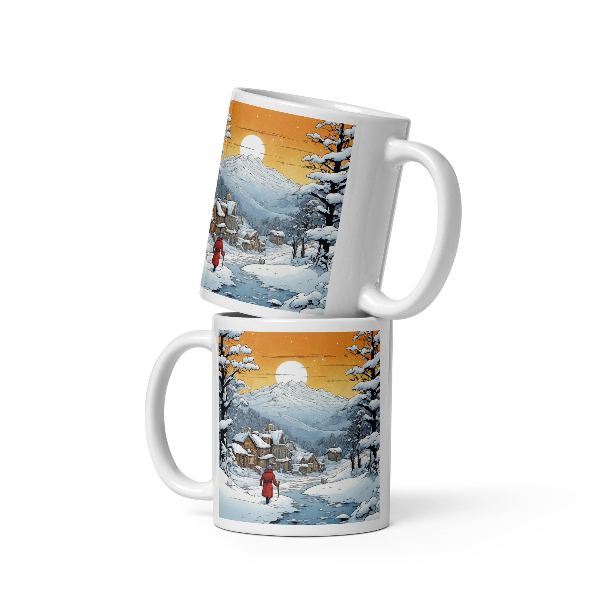 White glossy mug - WhatUWant2Buy