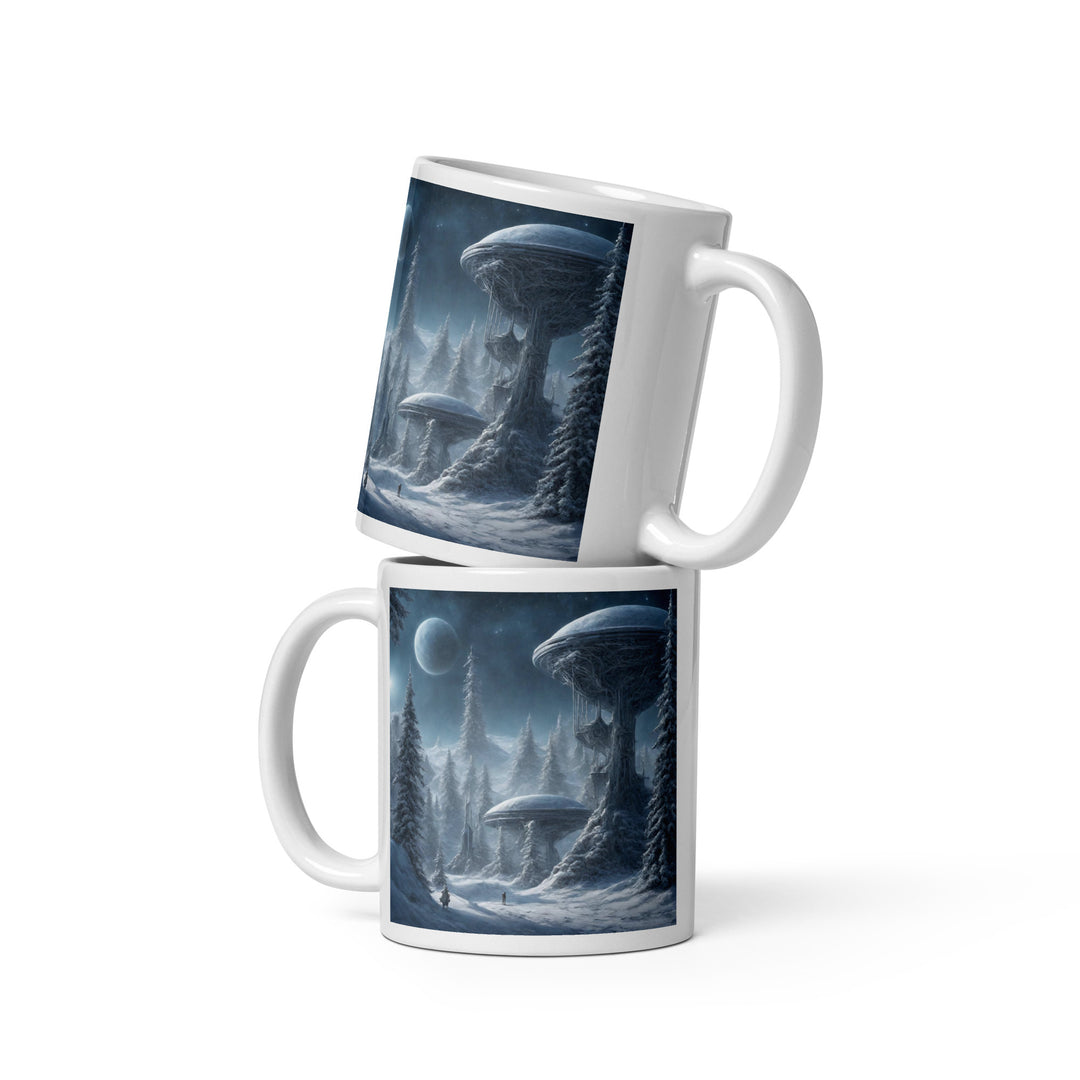White glossy mug - WhatUWant2Buy