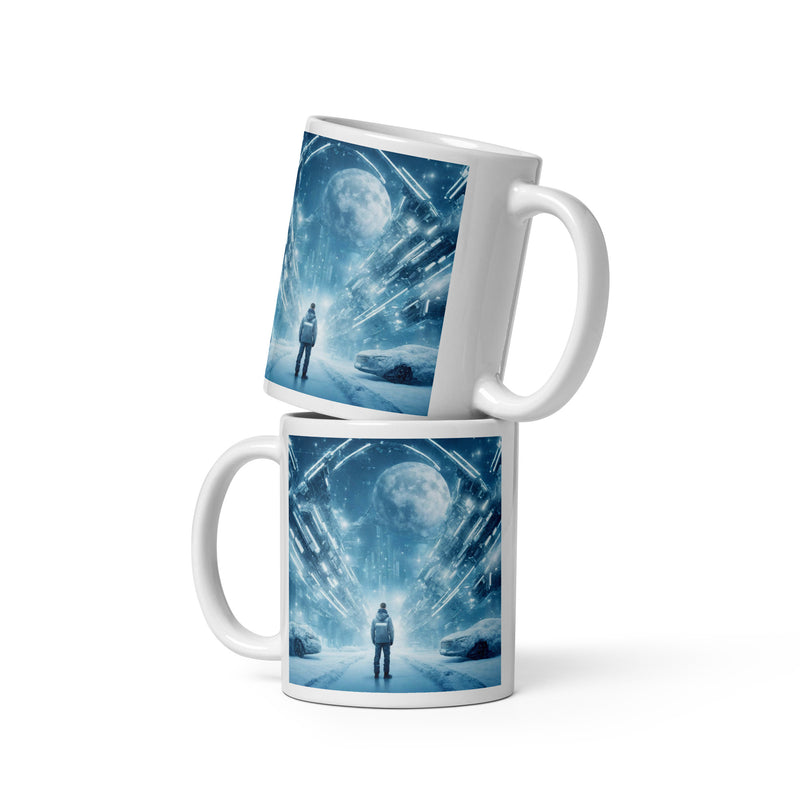 White glossy mug - WhatUWant2Buy