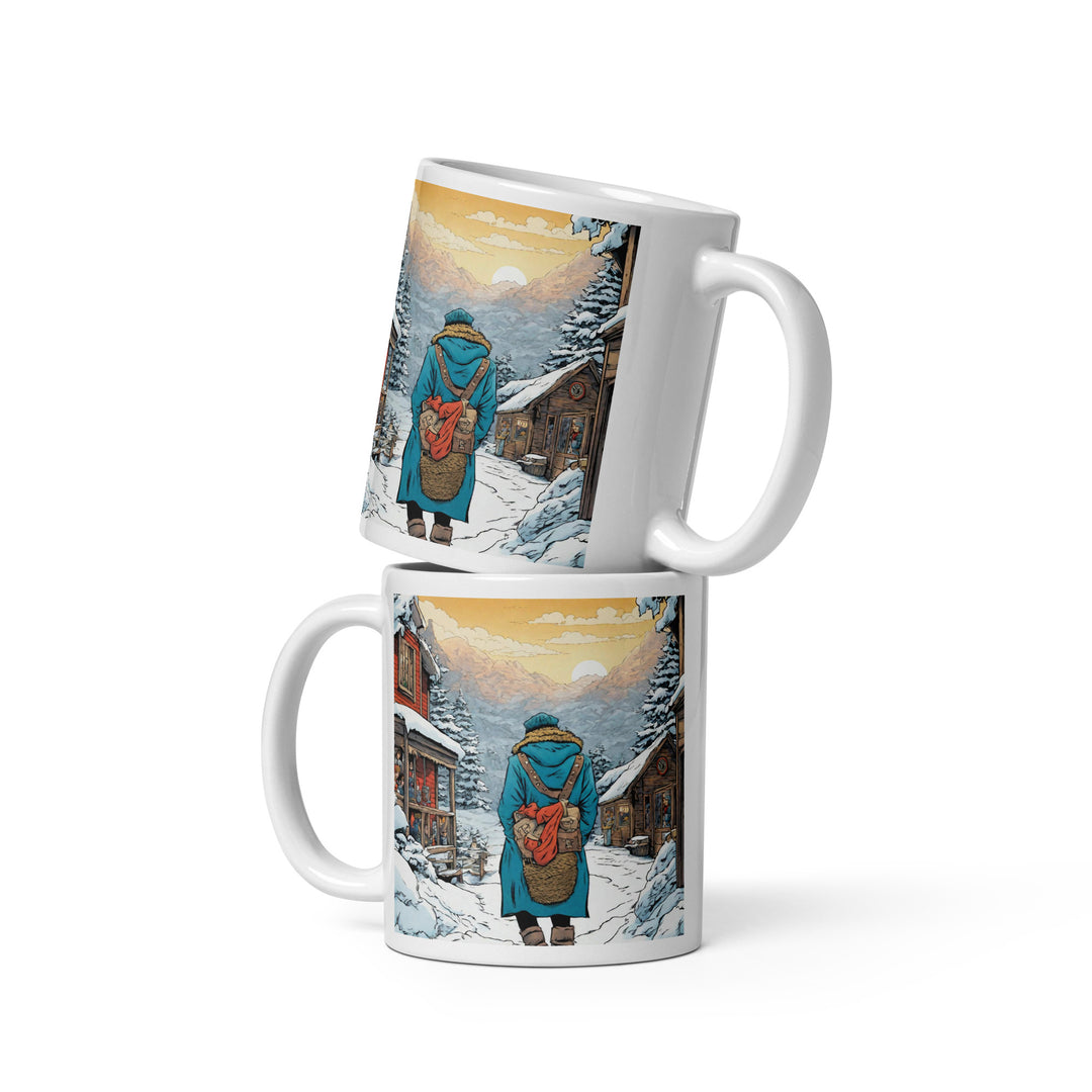 White glossy mug - WhatUWant2Buy