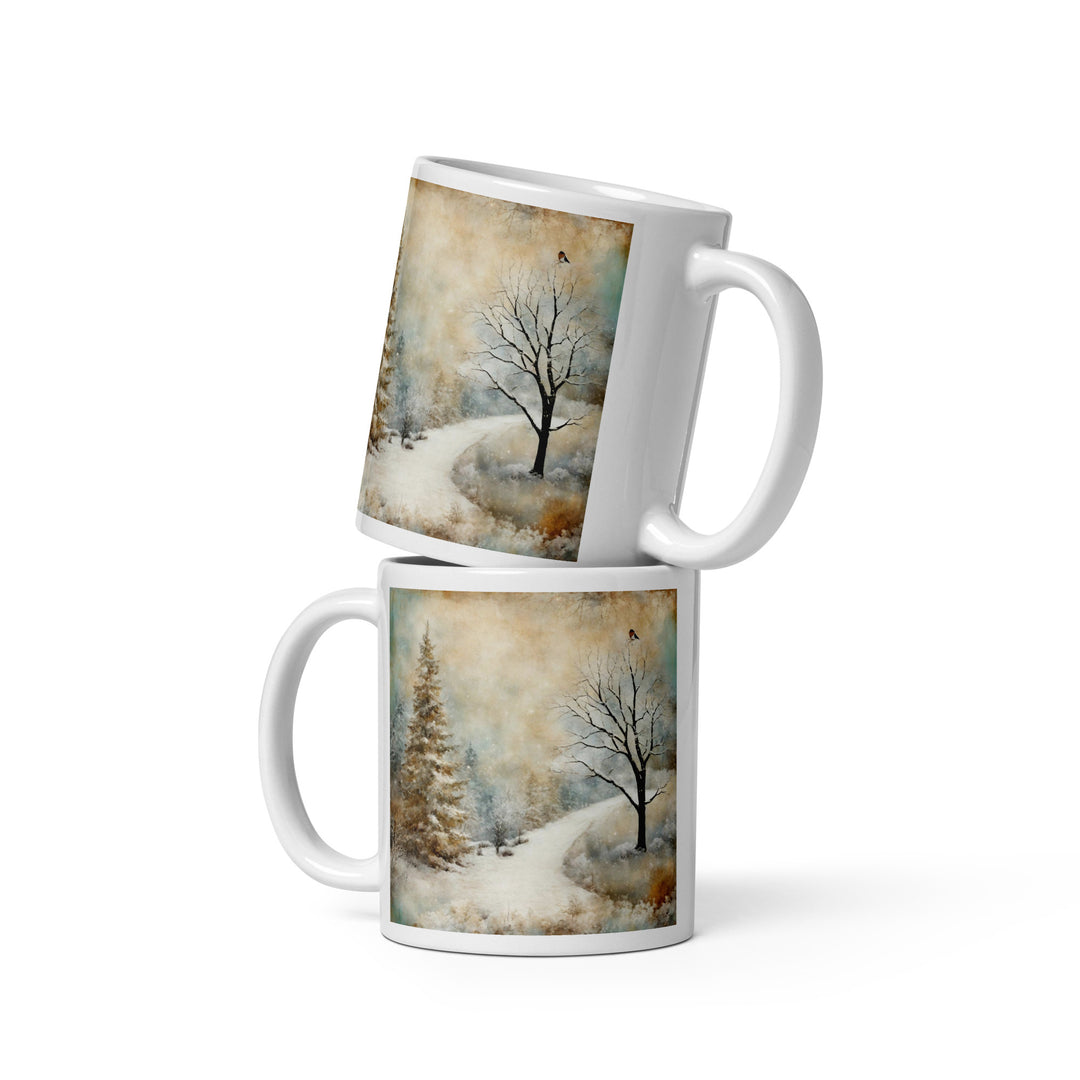 White glossy mug - WhatUWant2Buy