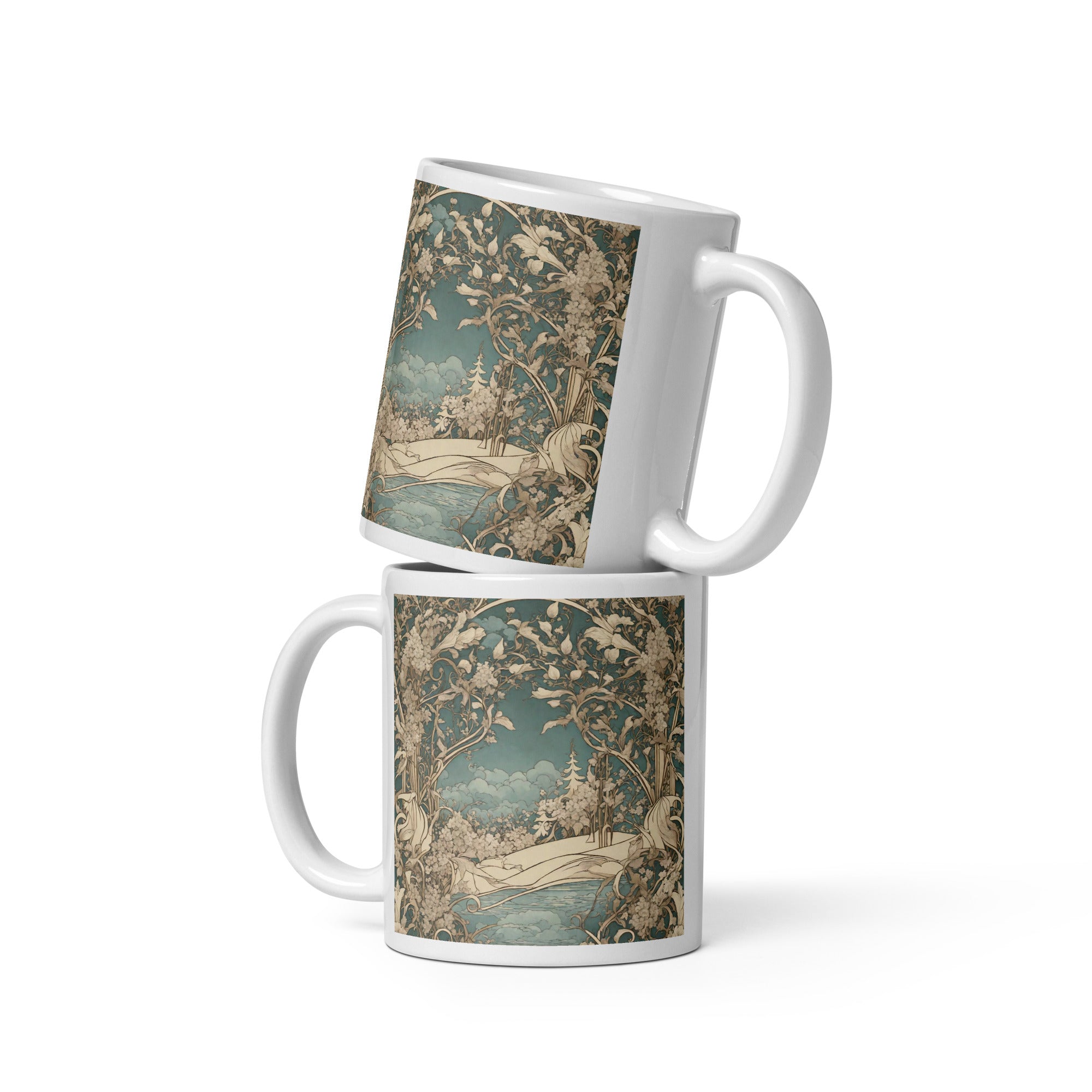 White glossy mug - WhatUWant2Buy