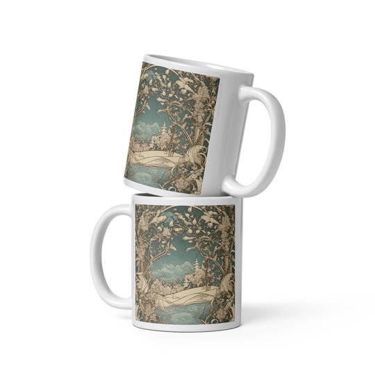 White glossy mug - WhatUWant2Buy