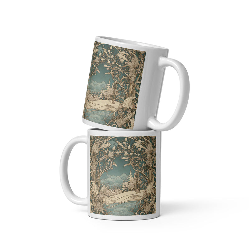 White glossy mug - WhatUWant2Buy