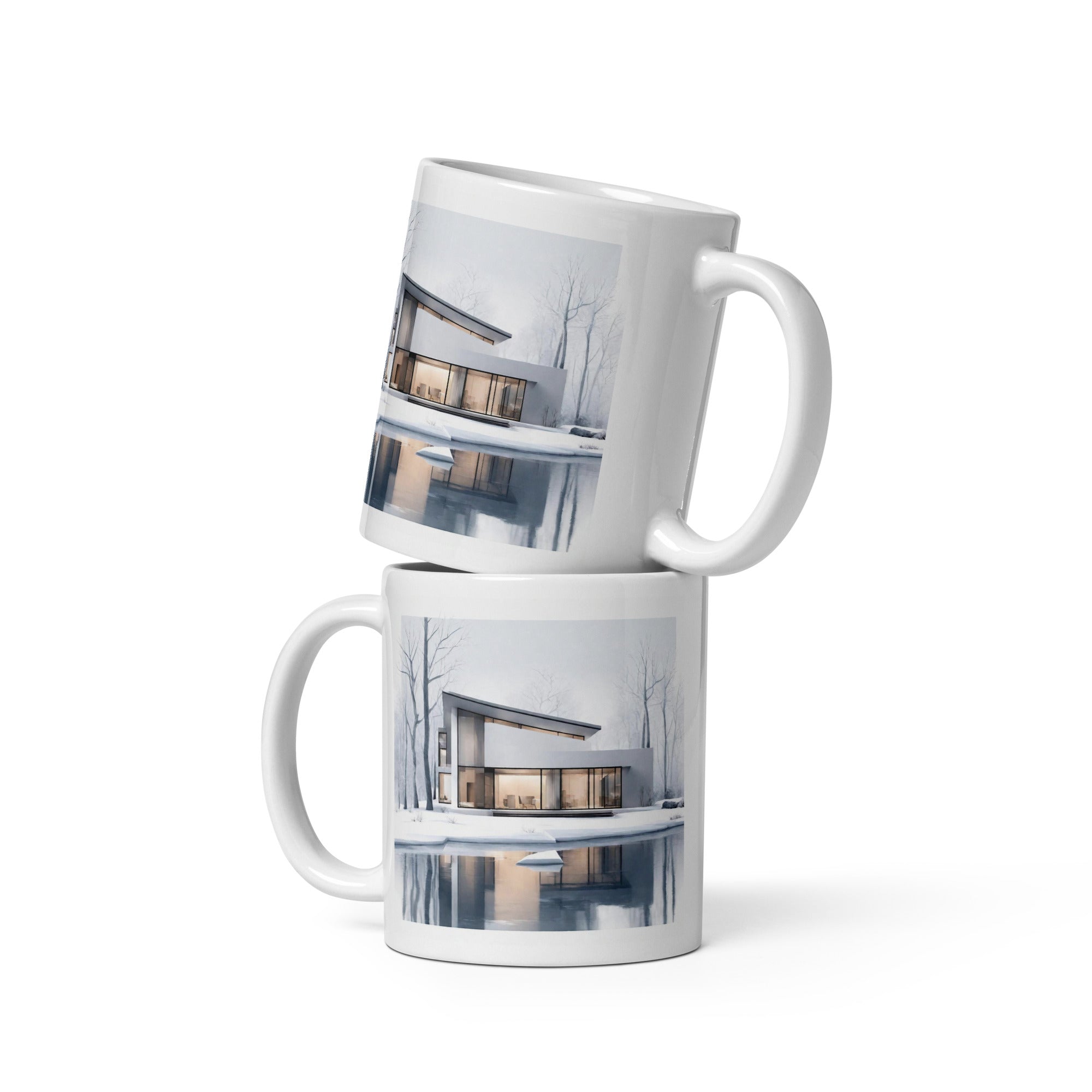 White glossy mug - WhatUWant2Buy