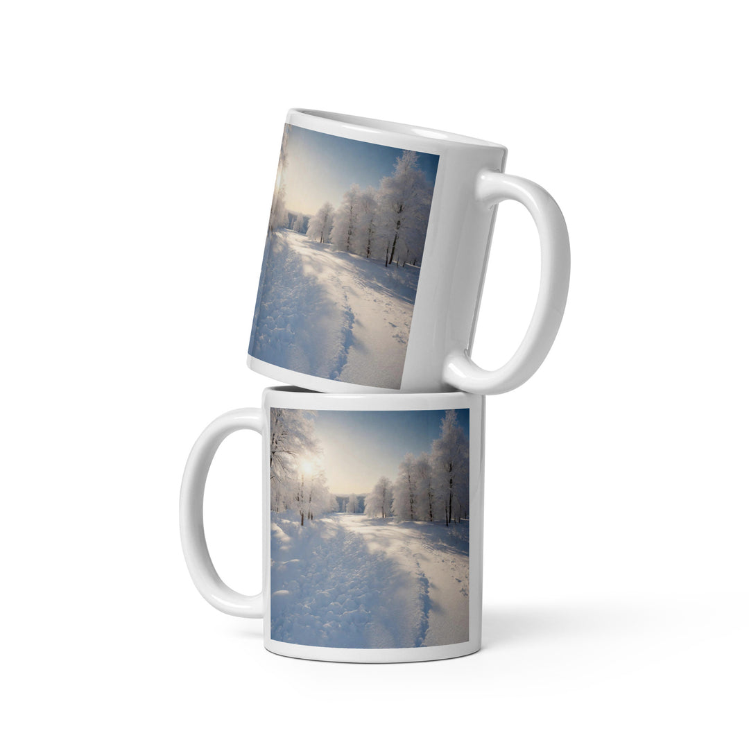 White glossy mug - WhatUWant2Buy