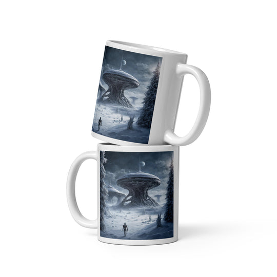 White glossy mug - WhatUWant2Buy