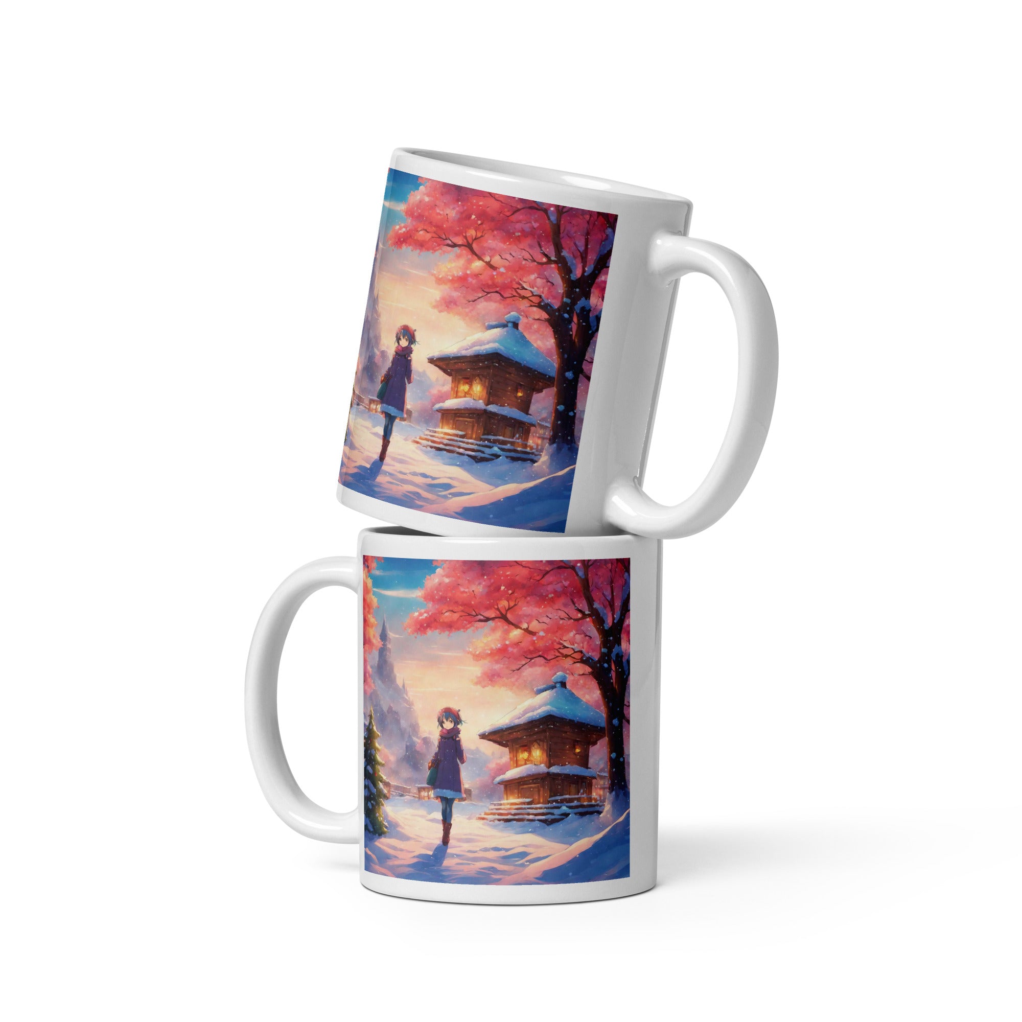 White glossy mug - WhatUWant2Buy