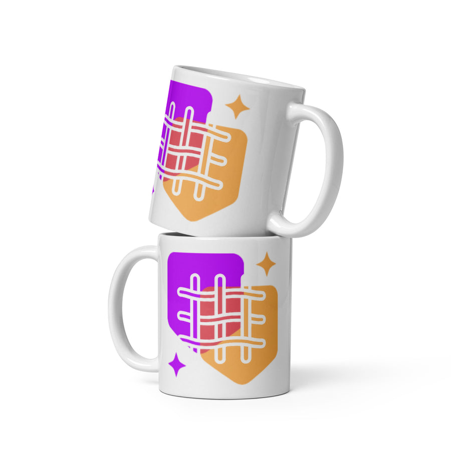 White glossy mug - WhatUWant2Buy